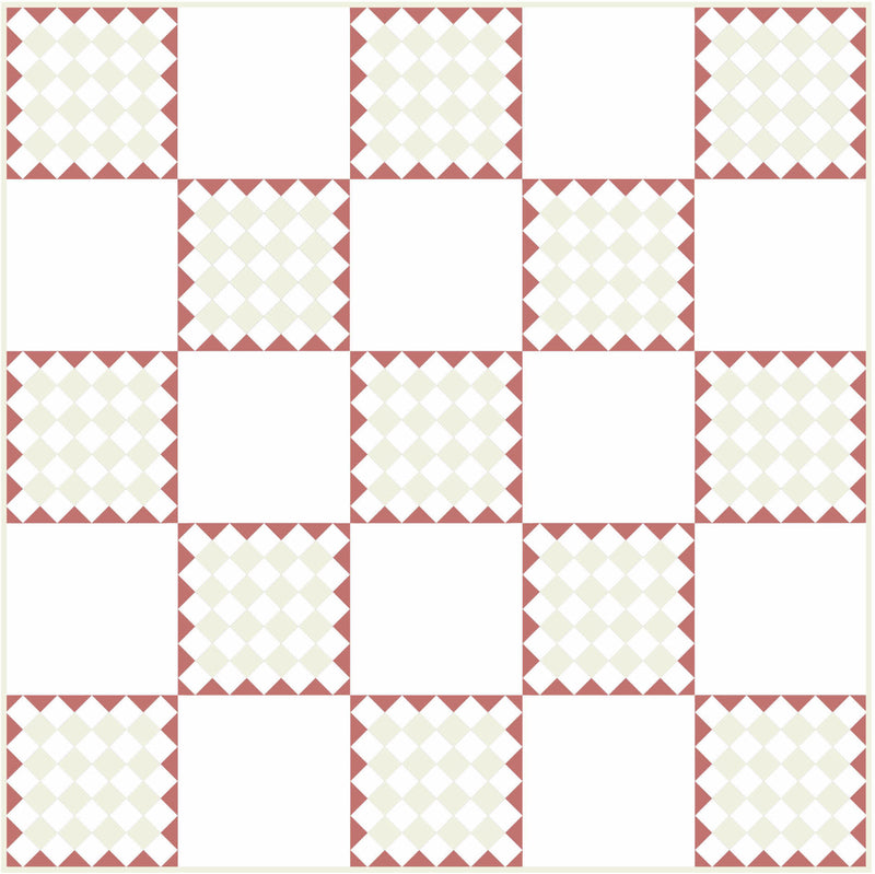Checkers Kit - linen & red