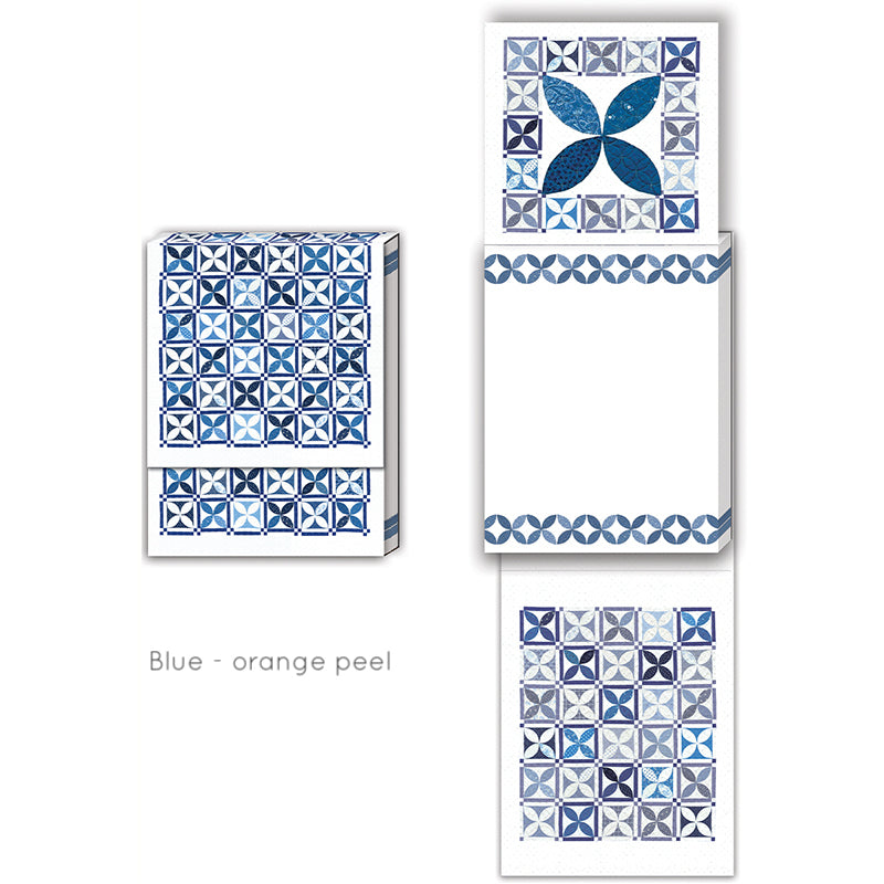 Pocket Notepads - Blue/White
