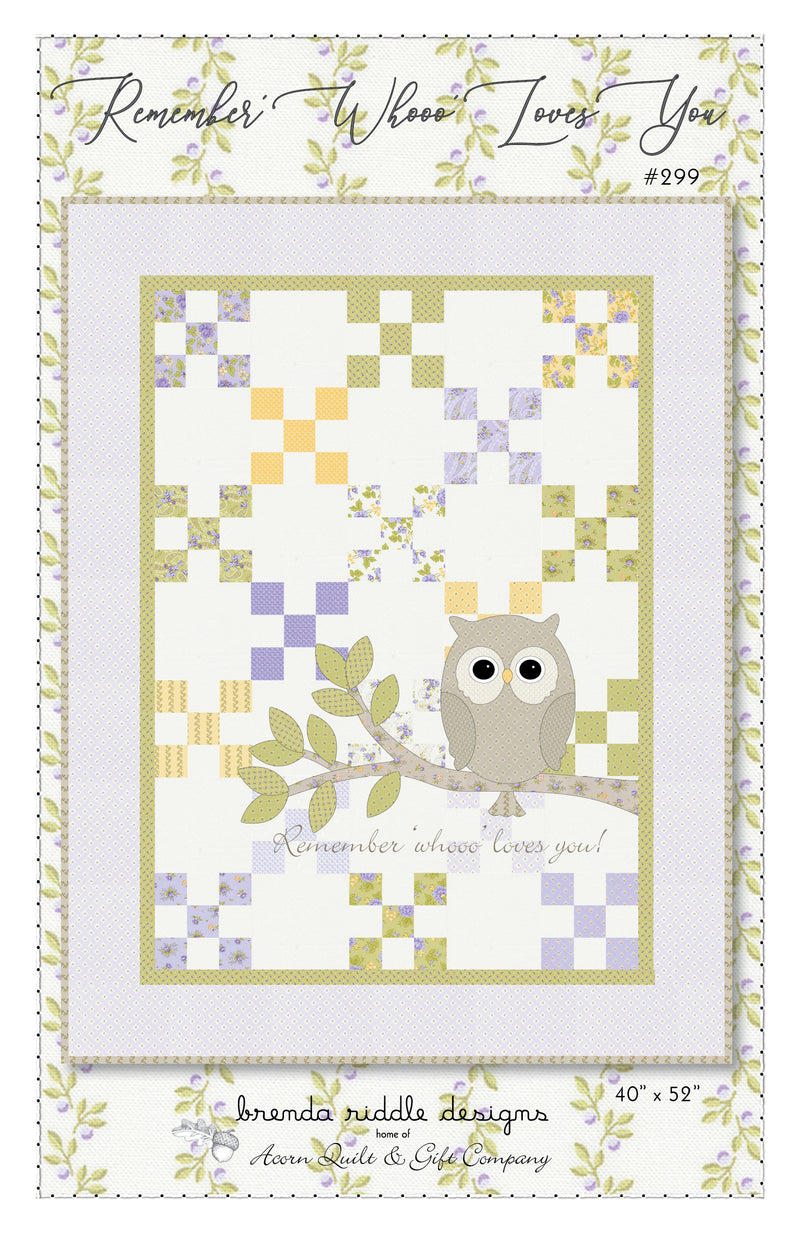Remember 'Whooo' Loves You - paper pattern