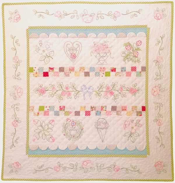 Stitching Floye's Garden  -  Sample quilt