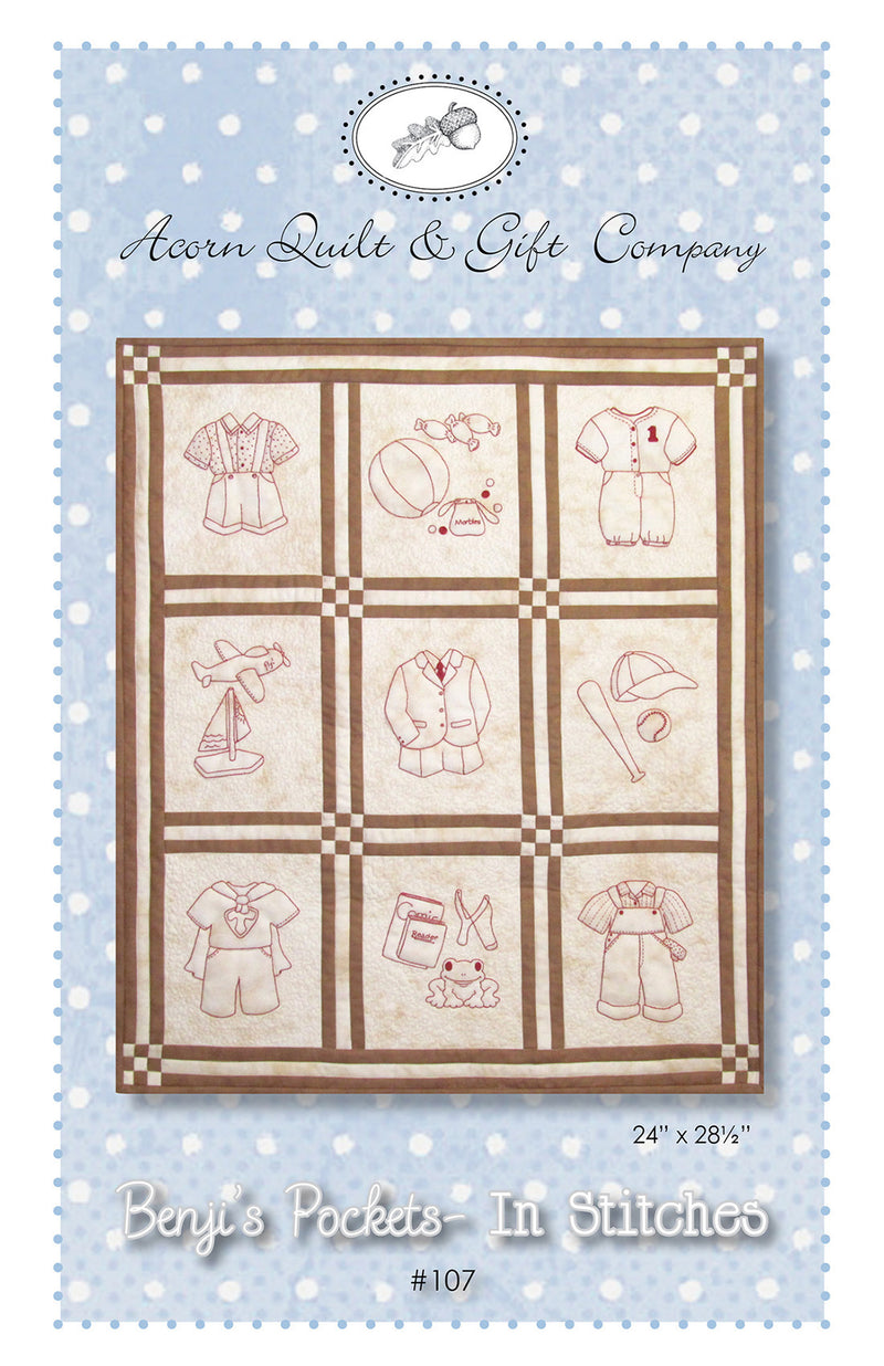 Benji's Pockets - In Stitches - paper pattern – brenda riddle designs