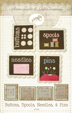 Buttons, Spools, Needles & Pins - PDF pattern