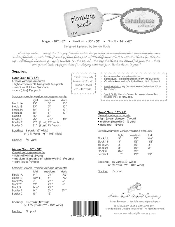 Planting Seeds - PDF pattern