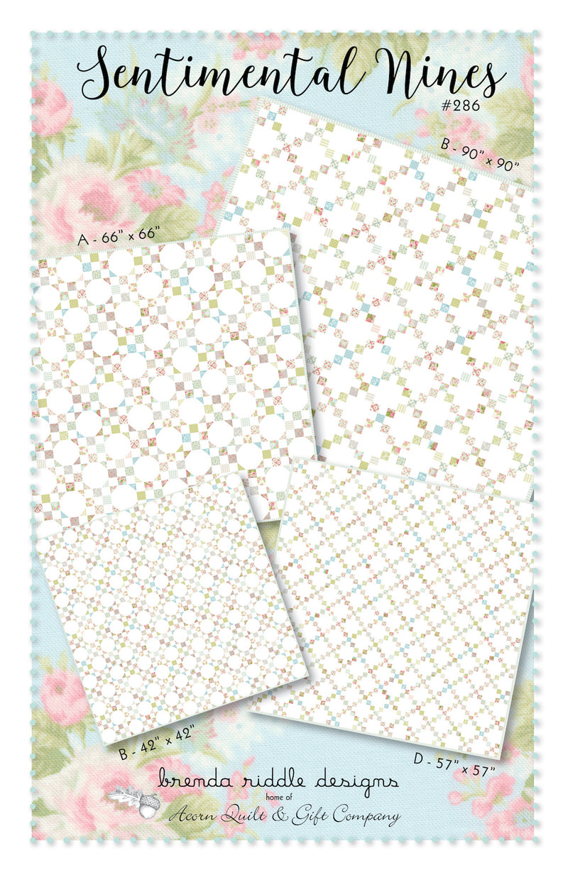 Sentimental Nines - paper pattern – brenda riddle designs sentimental-nines-paper-pattern-brenda-riddle-designs