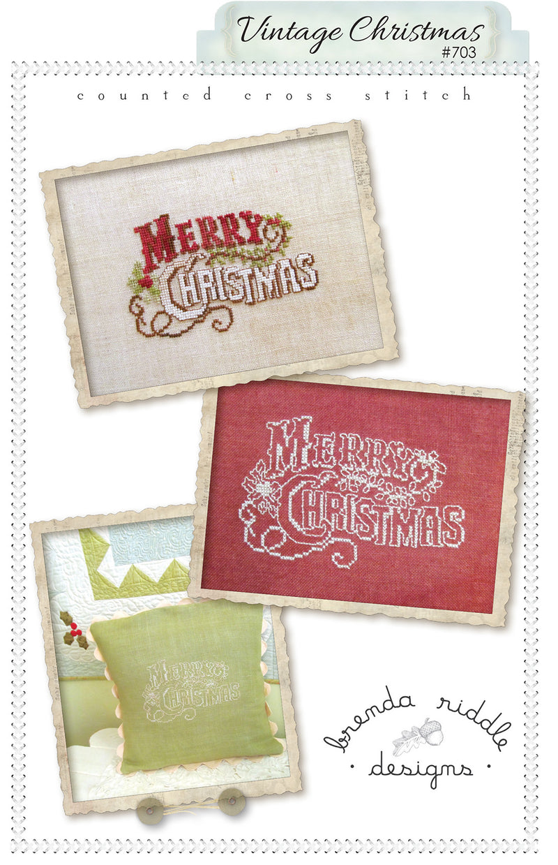 Brenda Riddle Designs Vintage Christmas - cross-stitch paper chart – brenda riddle designs
