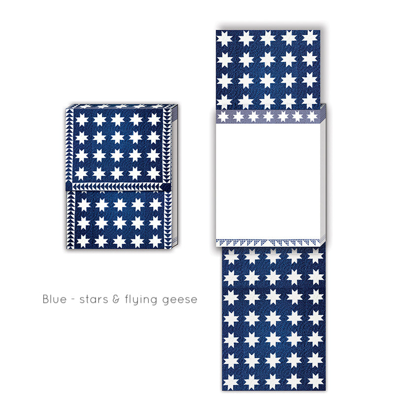 Pocket Notepads - Blue/White